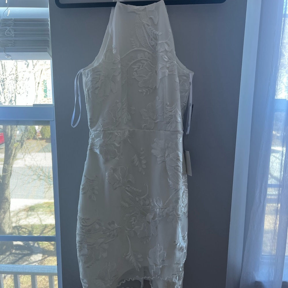 Elegant White Lace Dress